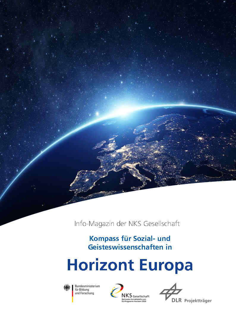 Titselseite des NKS Infomagazins Horizont Europa 2020
